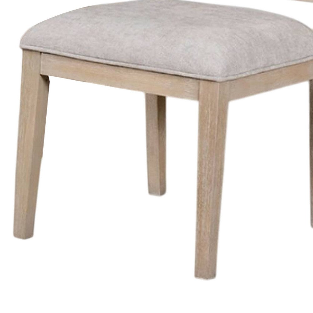 Kizie Dining Side Chair Set of 2, Rustic Panel Design Tawny Brown Wood