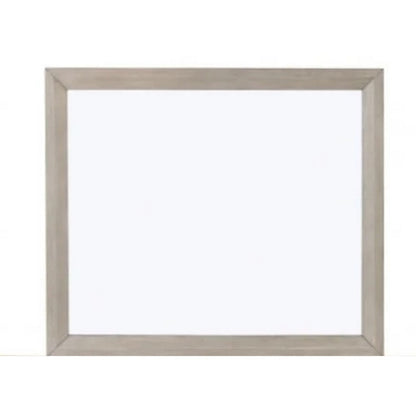 Kaira Vanity Dresser Mirror, Rustic Natural Oak Brown Wood 36x42