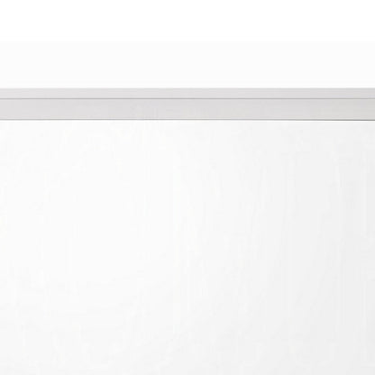 Siam Wall Mount Dresser Mirror, 34x36, Contemporary Style, White Wood