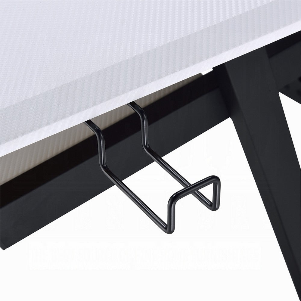 Vion 71 Inch Music Producer Desk for Computer, White, Keyboard Tray