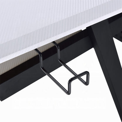 Vion 71 Inch Music Producer Desk for Computer, White, Keyboard Tray