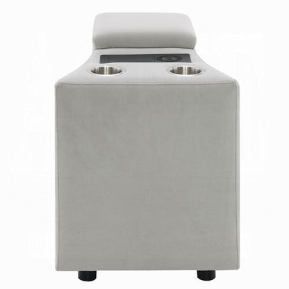 Watsy Console Table for Recliner w USB, Cupholders, Wireless Charging