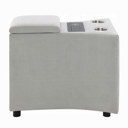 Watsy Console Table for Recliner w USB, Cupholders, Wireless Charging