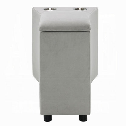 Watsy Console Table for Recliner w USB, Cupholders, Wireless Charging