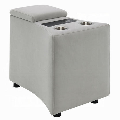 Watsy Console Table for Recliner w USB, Cupholders, Wireless Charging