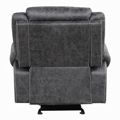 Hesy Power Motion Recliner Chair, USB Ports, Soft Dark Gray Microfiber