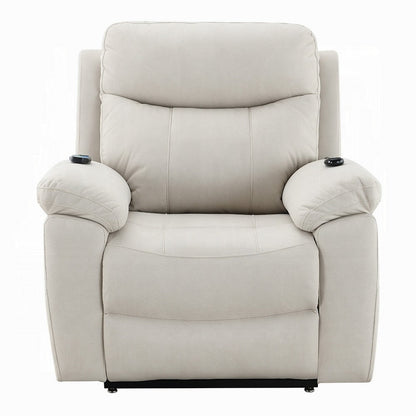 Cheru Power Motion Lift and Recliner Chair with Heated Massage, Ivory