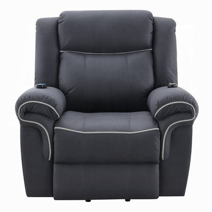 Seru Power Motion Lift and Recliner Chair, Heated Massage, Dark Gray