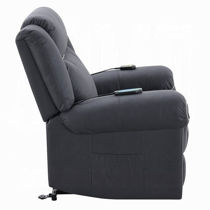 Seru Power Motion Lift and Recliner Chair, Heated Massage, Dark Gray