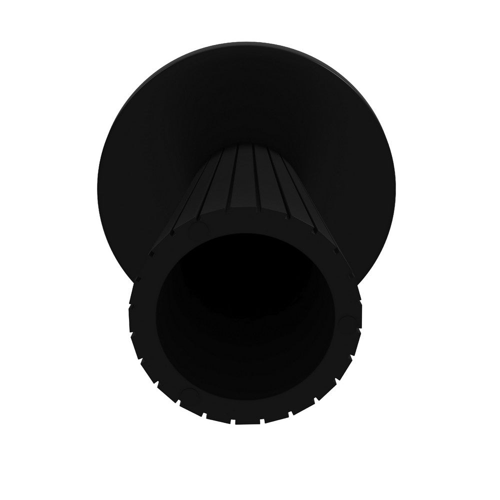 Waka Side Table, 18 Inch, Black Mango Wood Top, Minimalistic Design