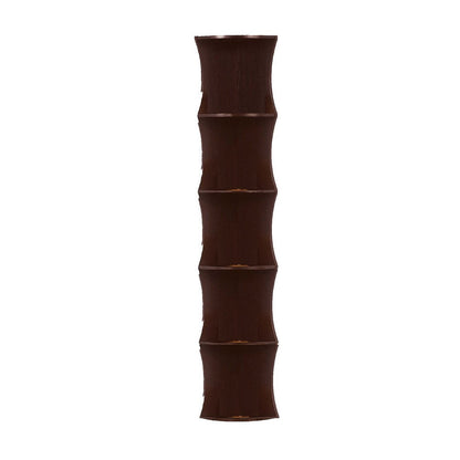 Corner Bookcase, 5 Storage Shelves, 77 Inch Tall, Red Cocoa Brown