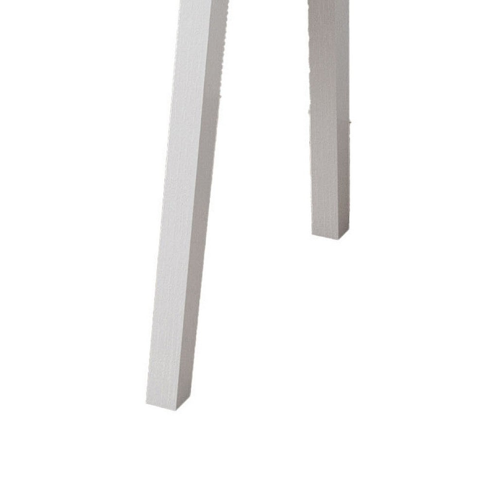 Writing Desk, Wrap Around Tabletop, 50 Inch, Modern White Finish