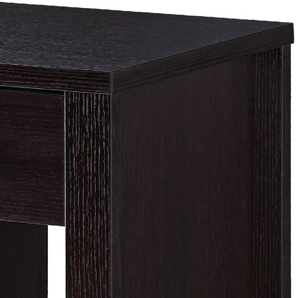 Akol Computer Desk, Keyboard Drawer and Storage, 39 Inch, Black