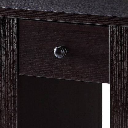 Akol Computer Desk, Keyboard Drawer and Storage, 39 Inch, Black