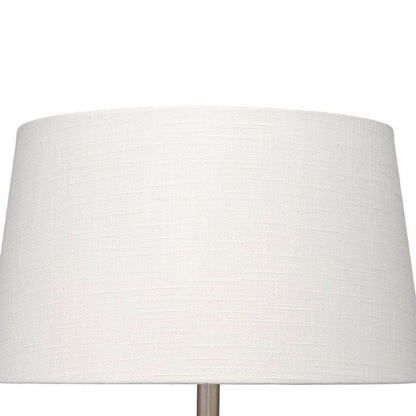 Avo Accent Table Lamp, White Linen, Antique Ceramic Design 25 Inch