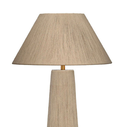 Teny Accent Floor Lamp, Tapered Shade, Brown Jute Wrapped Base 61 Inch
