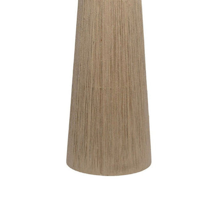 Teny Accent Floor Lamp, Tapered Shade, Brown Jute Wrapped Base 61 Inch