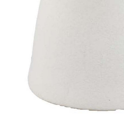 Decorative Bowl Planter, 2 Round Handles, Modern White Ceramic 14 Inch