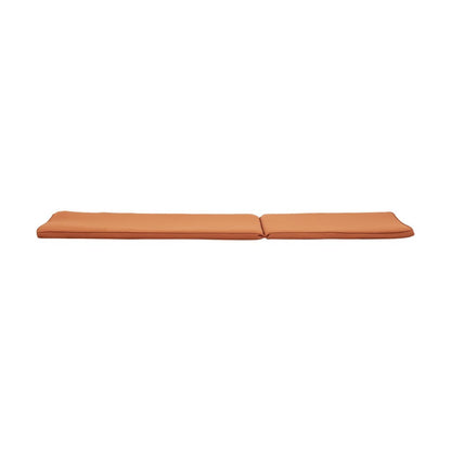 Pina Cushion for Outdoor Chaise Lounger, Waterproof Orange, 79 Inch