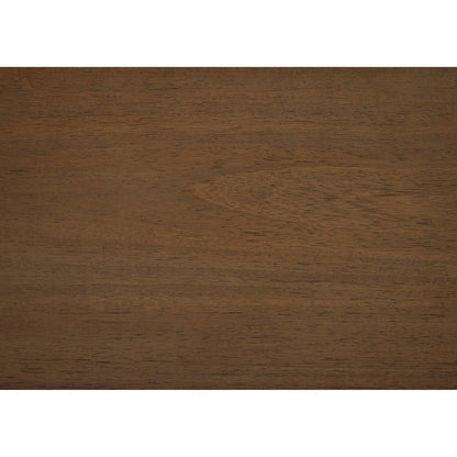 Evi Nightstand, 1 Drawer w Lower Open Shelf, Brushed Rich Brown Wood