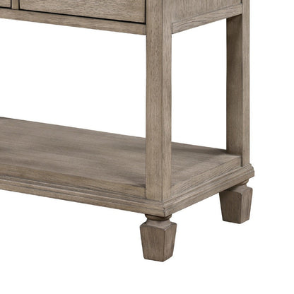 Cely Nightstand, 2 Drawers with Lower Open Shelf, Gray Oak Veneer