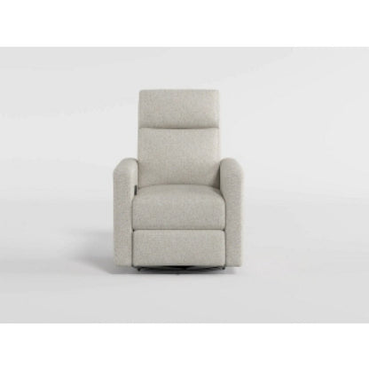 Yujo Recliner Chair, Manual, 30 Inch, Beige Chenille, 360 Swivel