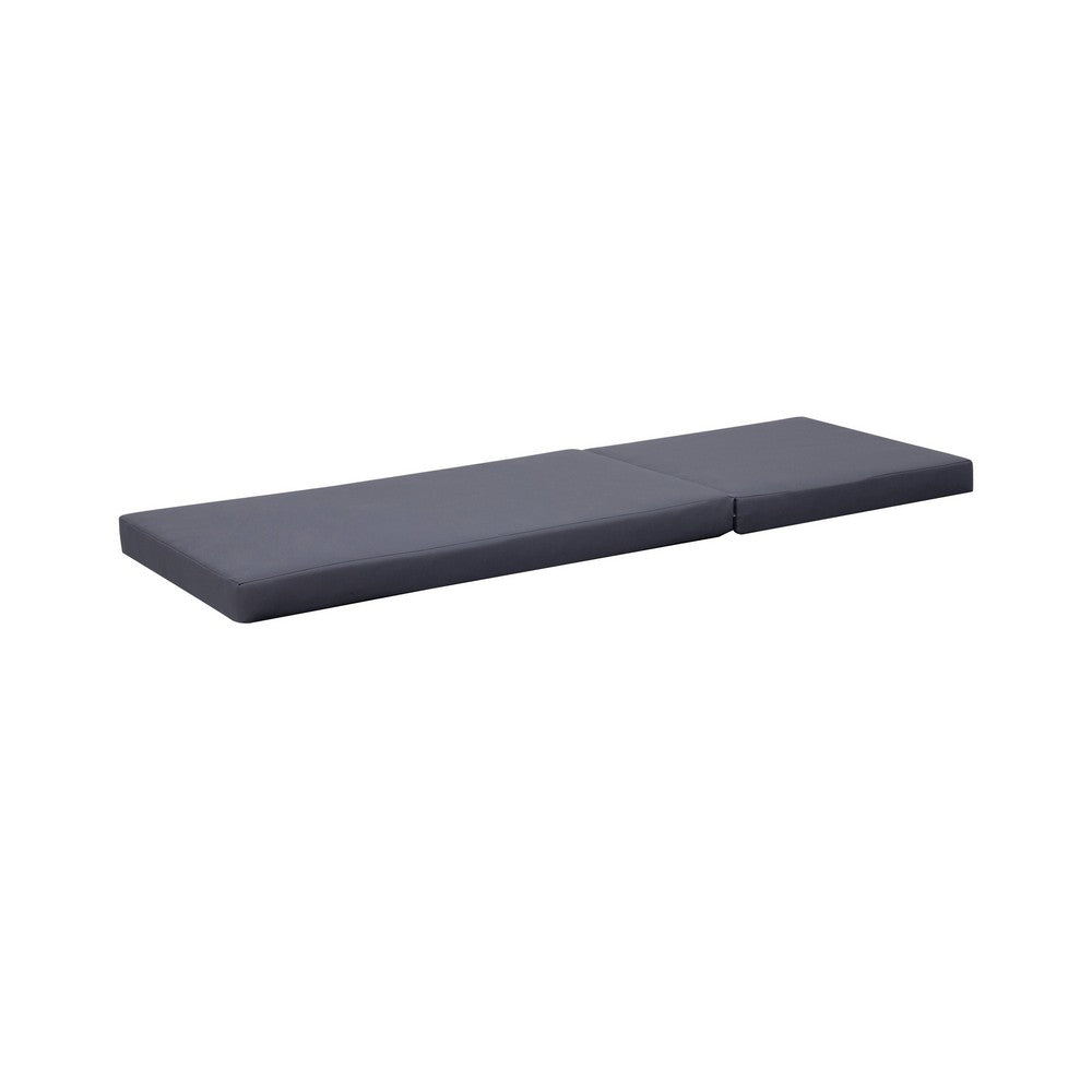 Brody Outdoor Cushion for Chaise Lounger, Dark Gray, Foam, 76 Inch