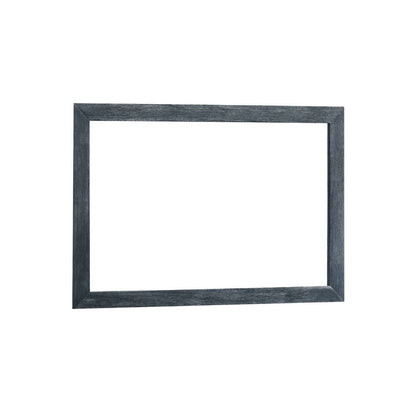 Cid Coy Mirror, 47 Inch Gray Ash Veneer Frame, Crown Cut Pattern
