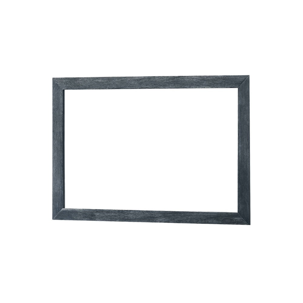 Cid Coy Mirror, 47 Inch Gray Ash Veneer Frame, Crown Cut Pattern