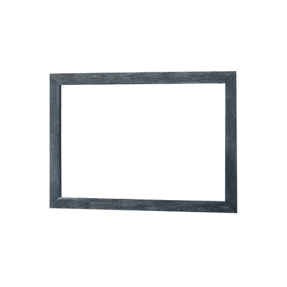 Cid Coy Mirror, 47 Inch Gray Ash Veneer Frame, Crown Cut Pattern