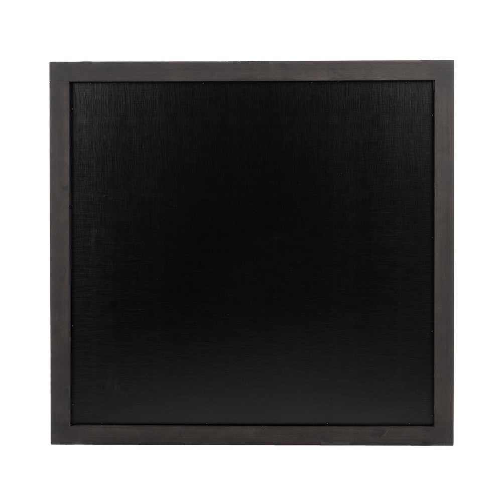 Cid Exie Mirror, 39 Inch Matte Brown Veneer Frame, Silver Accents