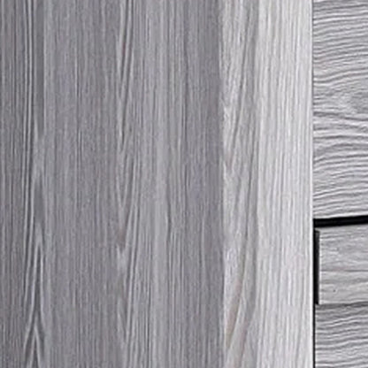 Laide Nightstand with 2 Drawers, Cup Handles, Gray Driftwood Finish Wood