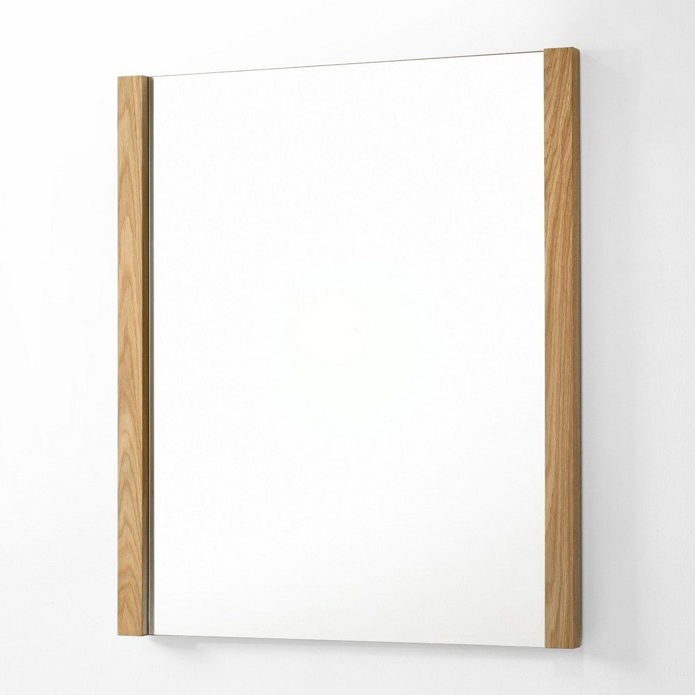 Noe Ruby Dresser Mirror, Natural Brown Oak Veneer, Rectangular 34 x 40