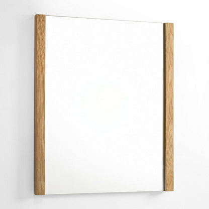 Noe Ruby Dresser Mirror, Natural Brown Oak Veneer, Rectangular 34 x 40
