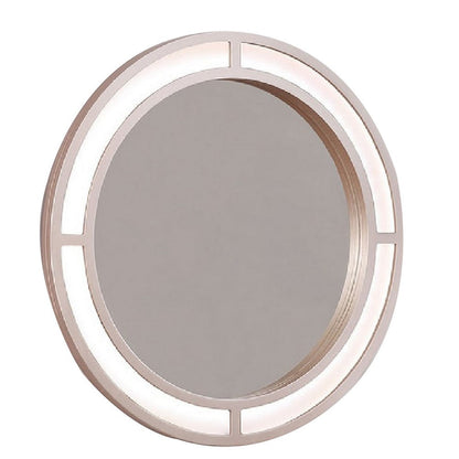 Yezy 3pc Vanity LED Mirror Desk Set with Padded Stool, Blush Pink