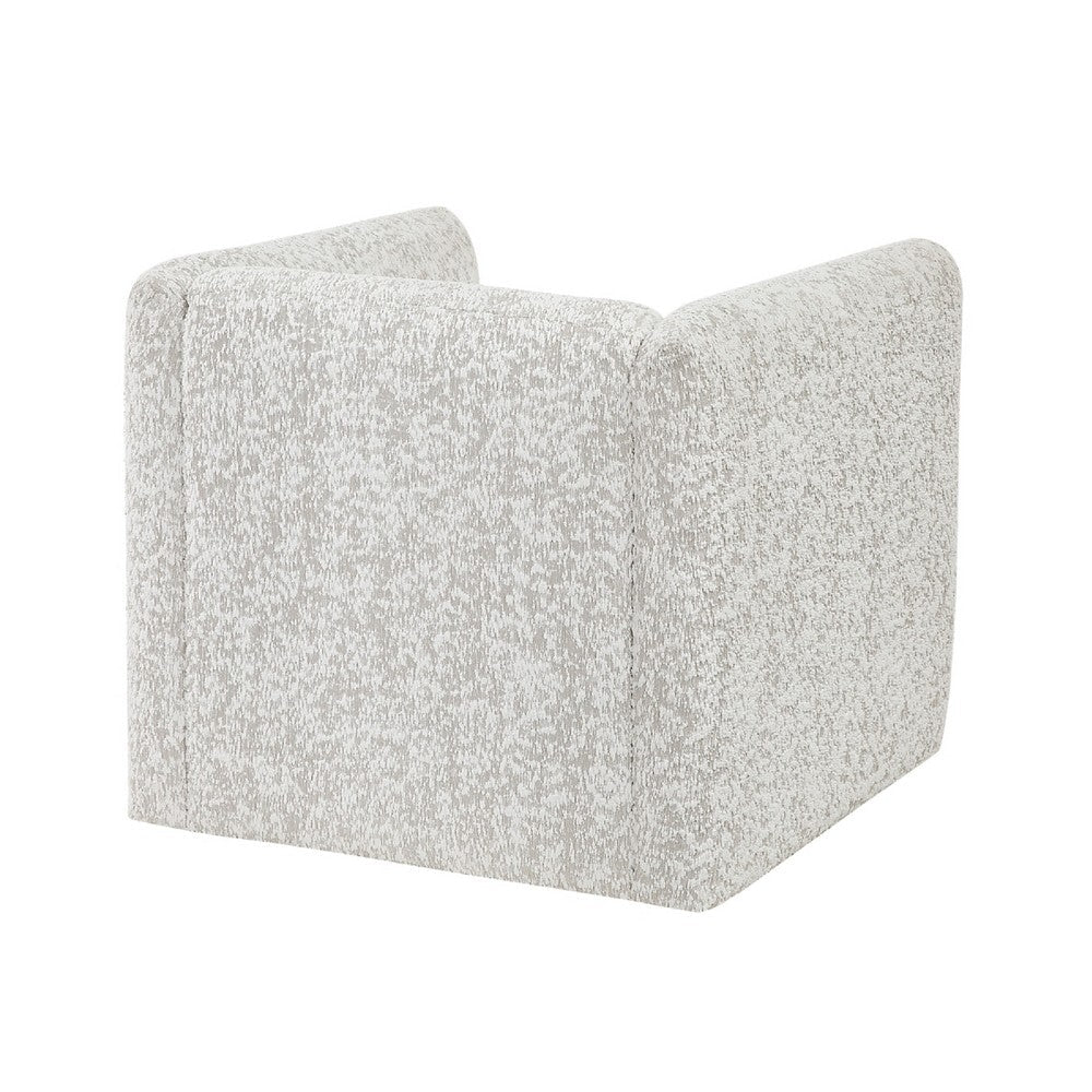 Veena Swivel Cube Chair with Lumbar Pillow, Foam Cushions