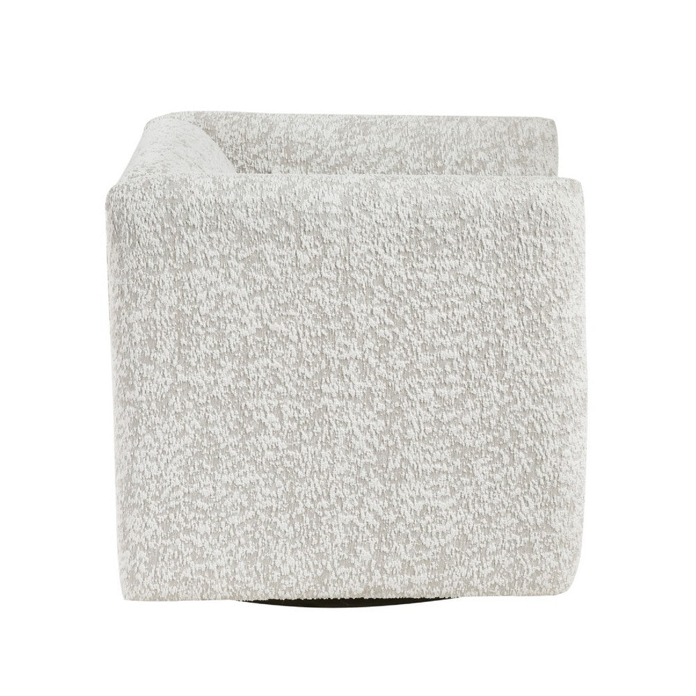 Veena Swivel Cube Chair with Lumbar Pillow, Foam Cushions