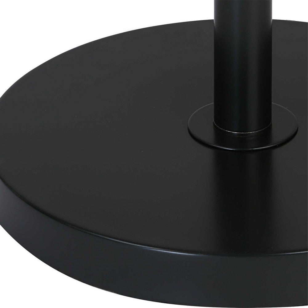 Modern Floor Lamp with Rotating LED Arms and Dimmer, 72 Inch Black