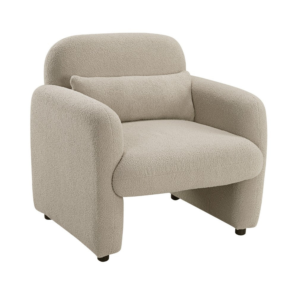 Oham Accent Chair with Lumbar Pillow and Track Arms