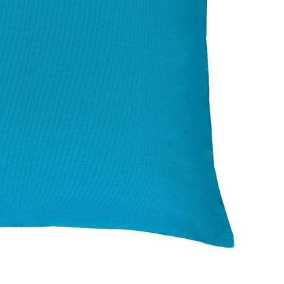 Outdoor Indoor Throw Pillow Cover, Aqua Blue Polyester
