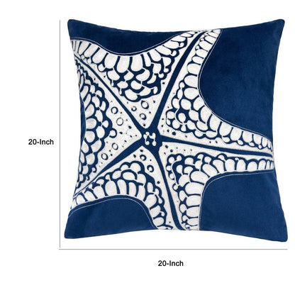 Throw Pillow Cover, Starfish Design