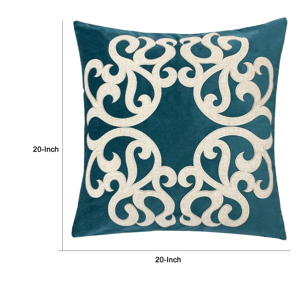 Dery 20x20 Square Throw Pillow Cover