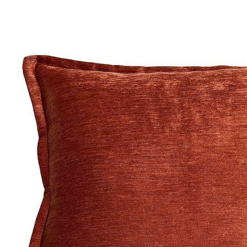 Dey Throw Pillow Cover, Rose Copper Brown Velvet Luxe Shine
