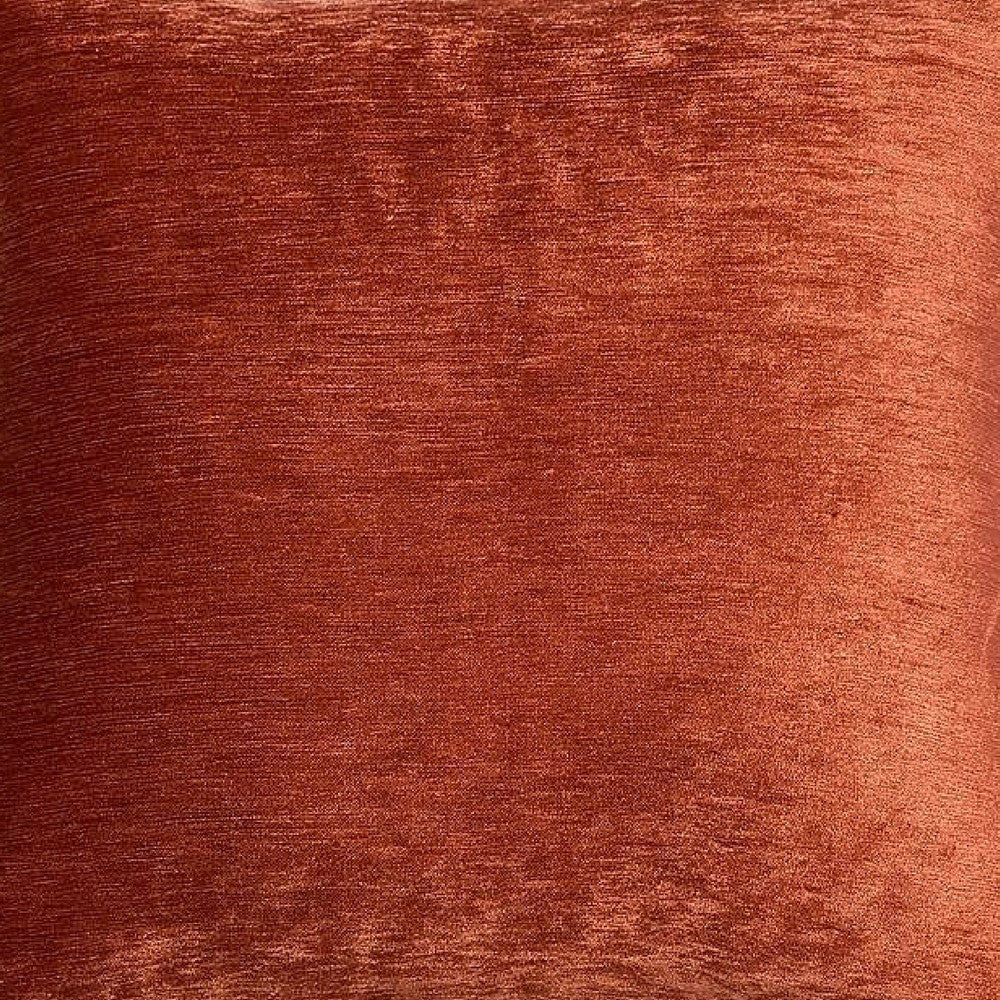 Dey Throw Pillow Cover, Rose Copper Brown Velvet Luxe Shine