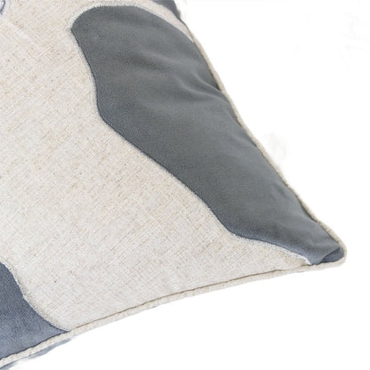 Lopa Square Throw Pillow, Holiday Reindeer Embroidery