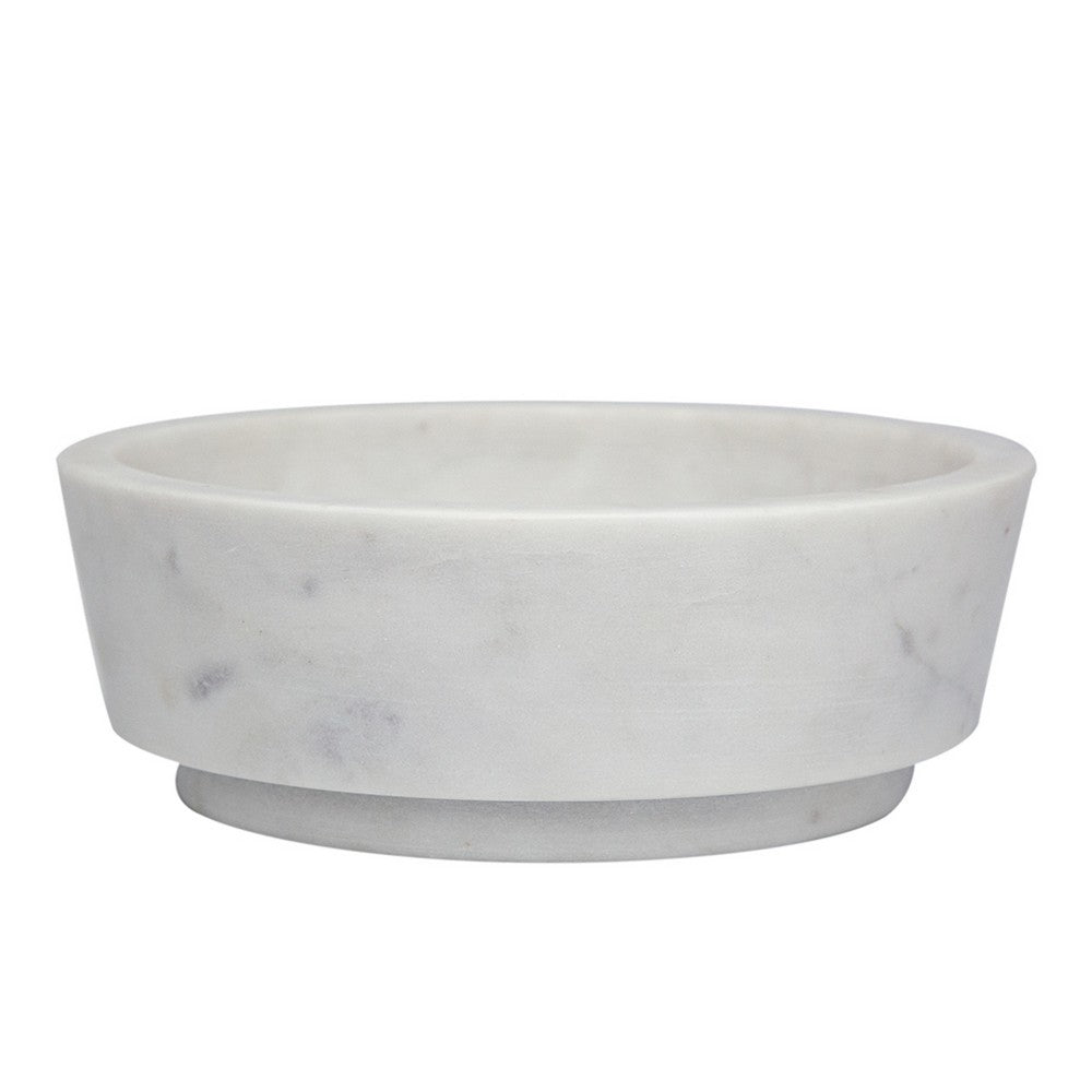 Decorative Accessory Bowl with Raised Edges, 7 Inch Round