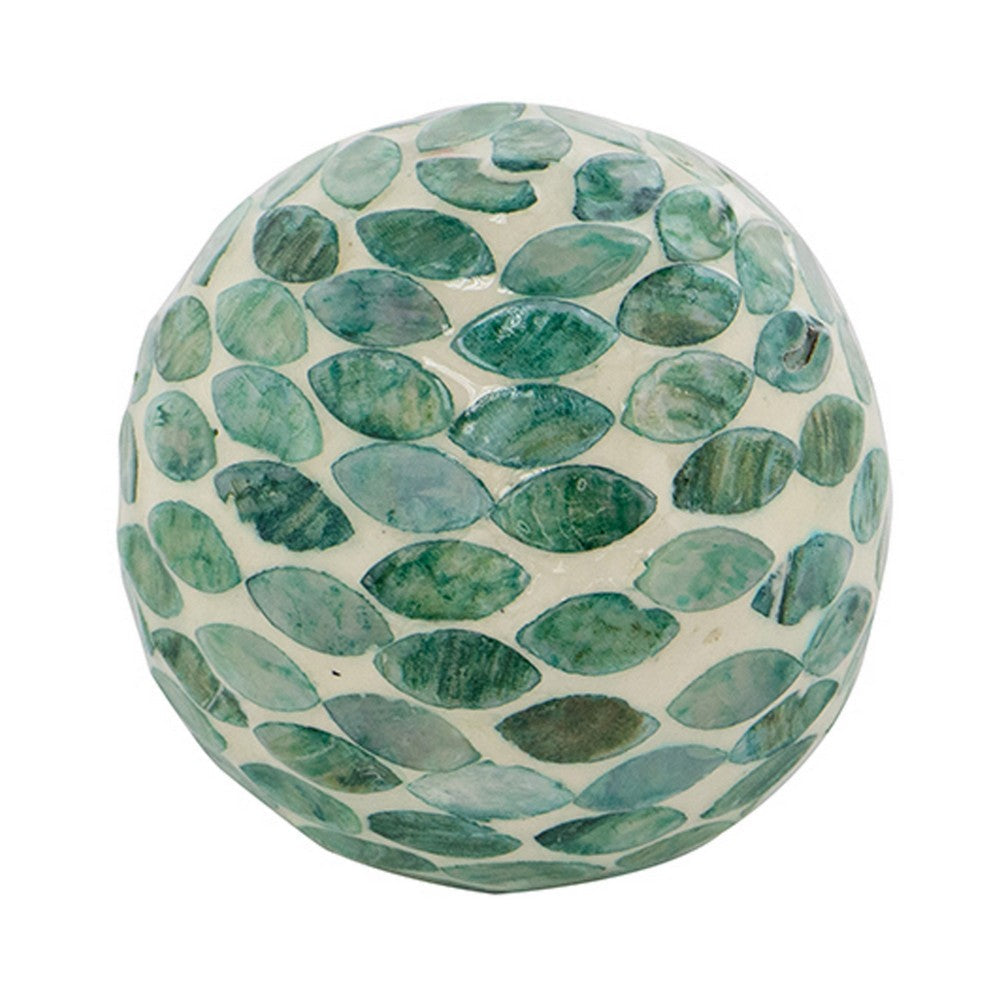Sunny Decorative Ball Set of 3, Capiz Shell Details