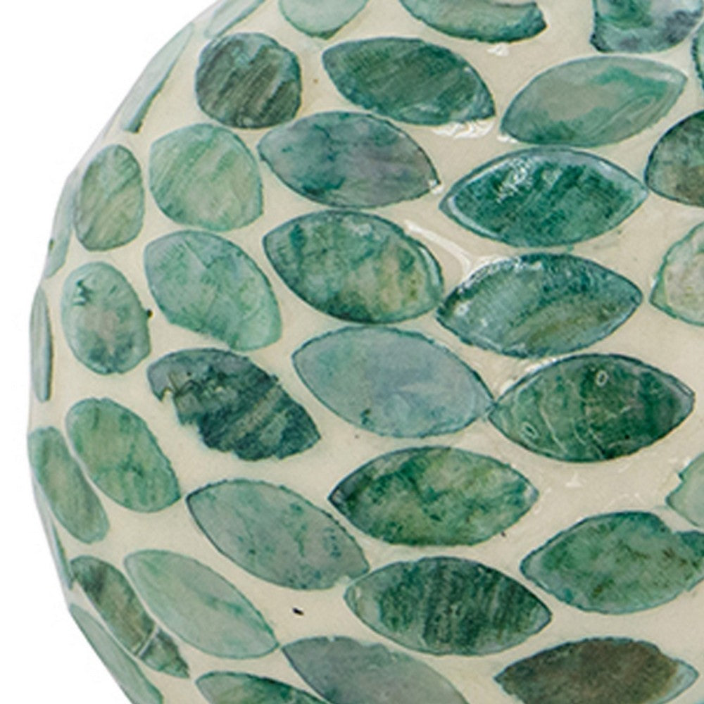 Sunny Decorative Ball Set of 3, Capiz Shell Details