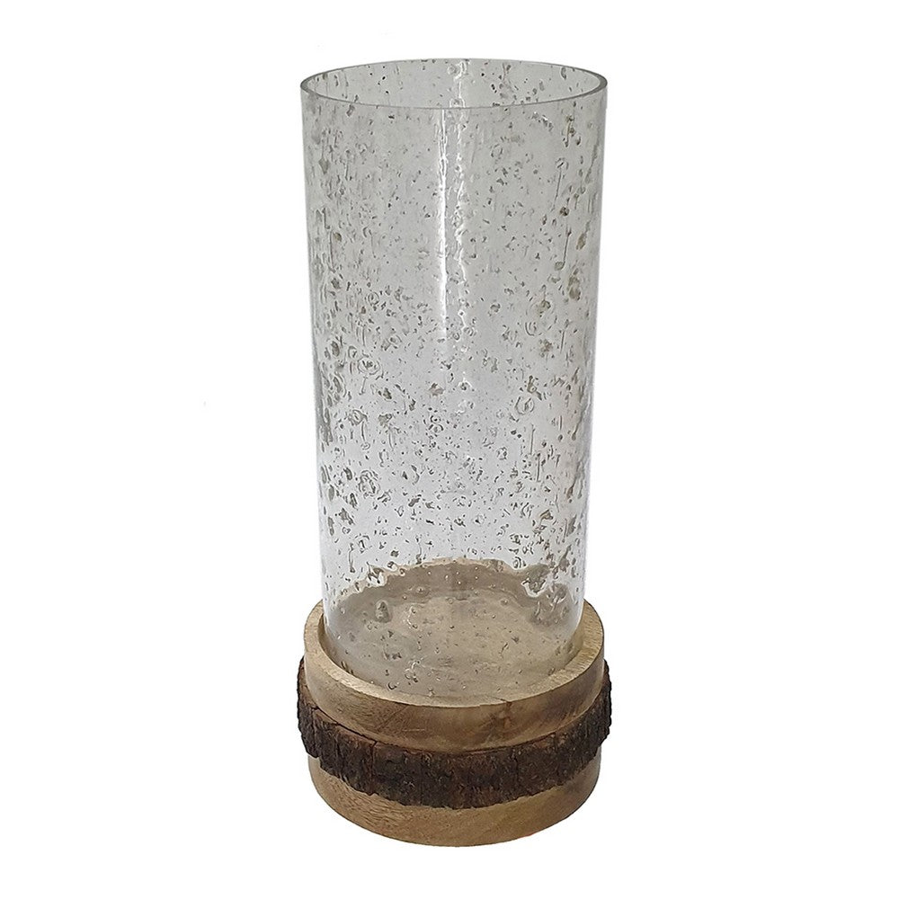 Zylo Decorative Vase, Transparent Cylinder Glass