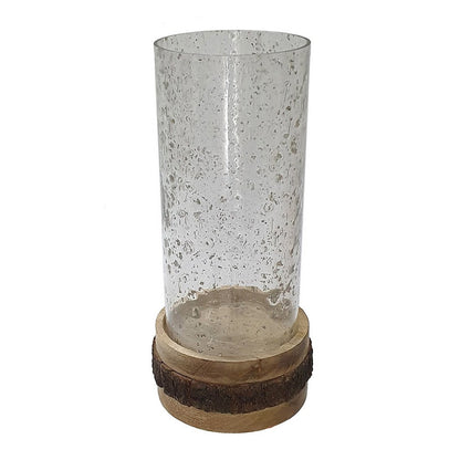 Zylo Decorative Vase, Transparent Cylinder Glass